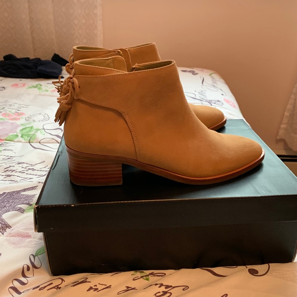 Suede booties